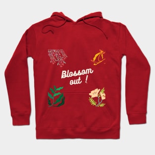 Colorful flourishing blossoms design Hoodie